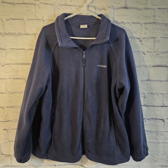 Columbia Other - Columbia Fleece Jacket Full Zip Blue Men's Size 3X Outerwear Relaxed